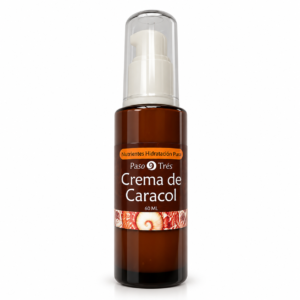 dispensador ámbar de crema de caracol