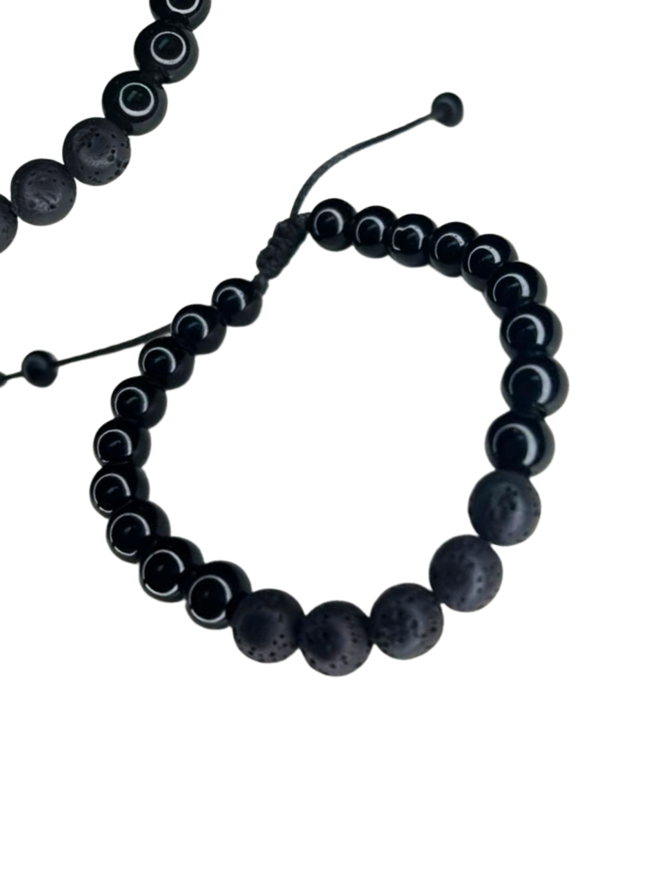 pulsera de ónix y lava pulsera de ónix y lava