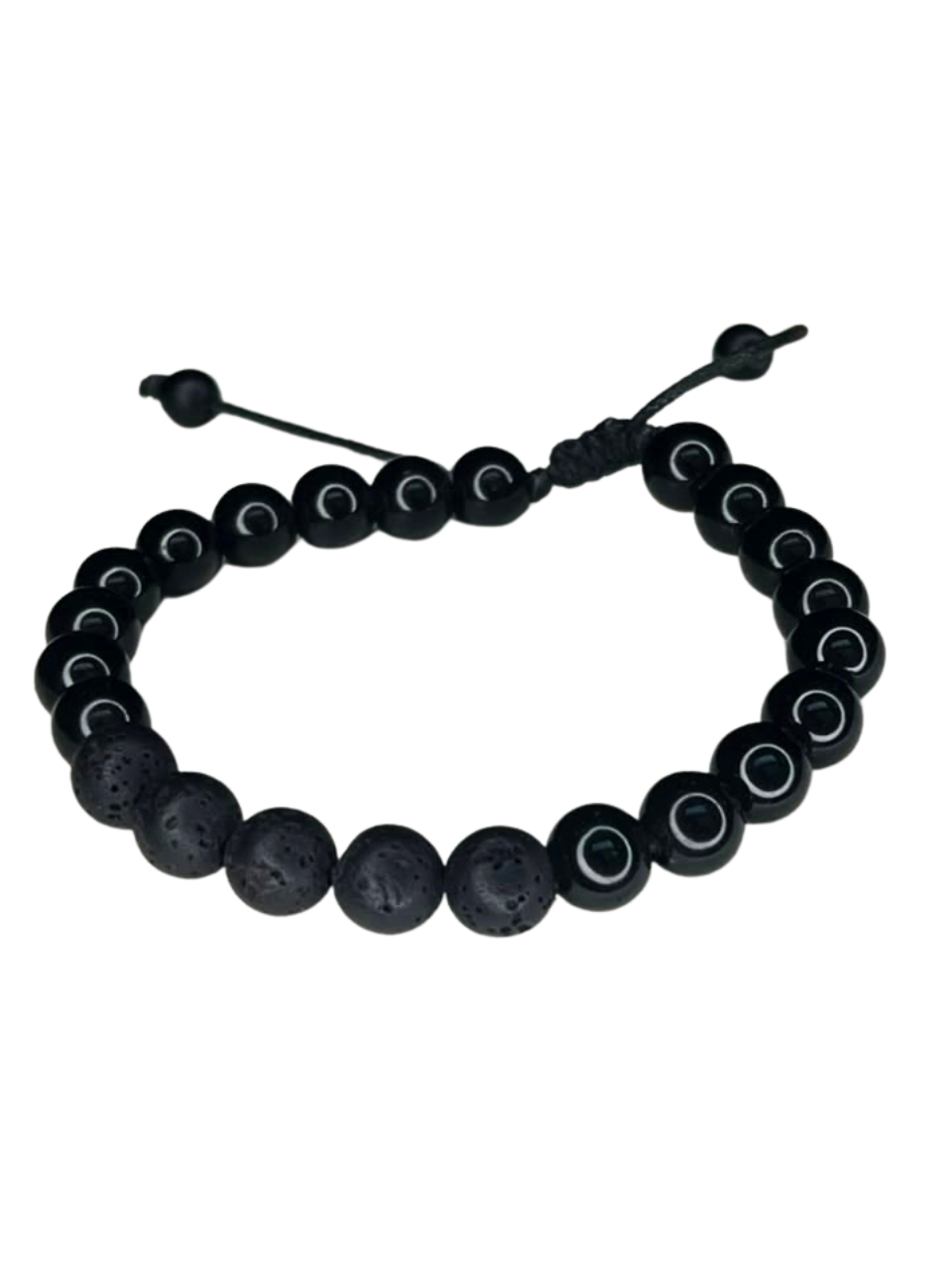 pulsera de ónix y lava pulsera de ónix y lava