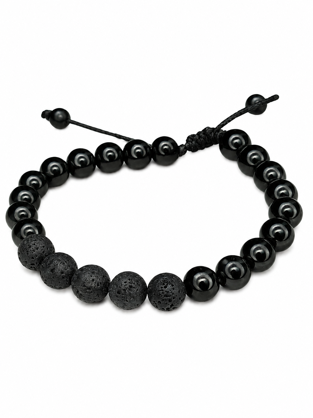 pulsera de ónix y lava pulsera de ónix y lava
