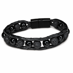 pulsera de ónix y lava