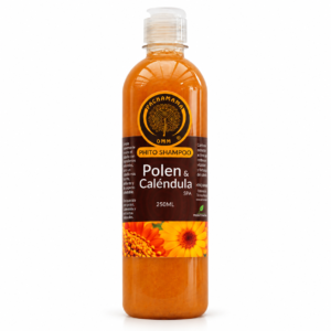 champú de polen y caléndula