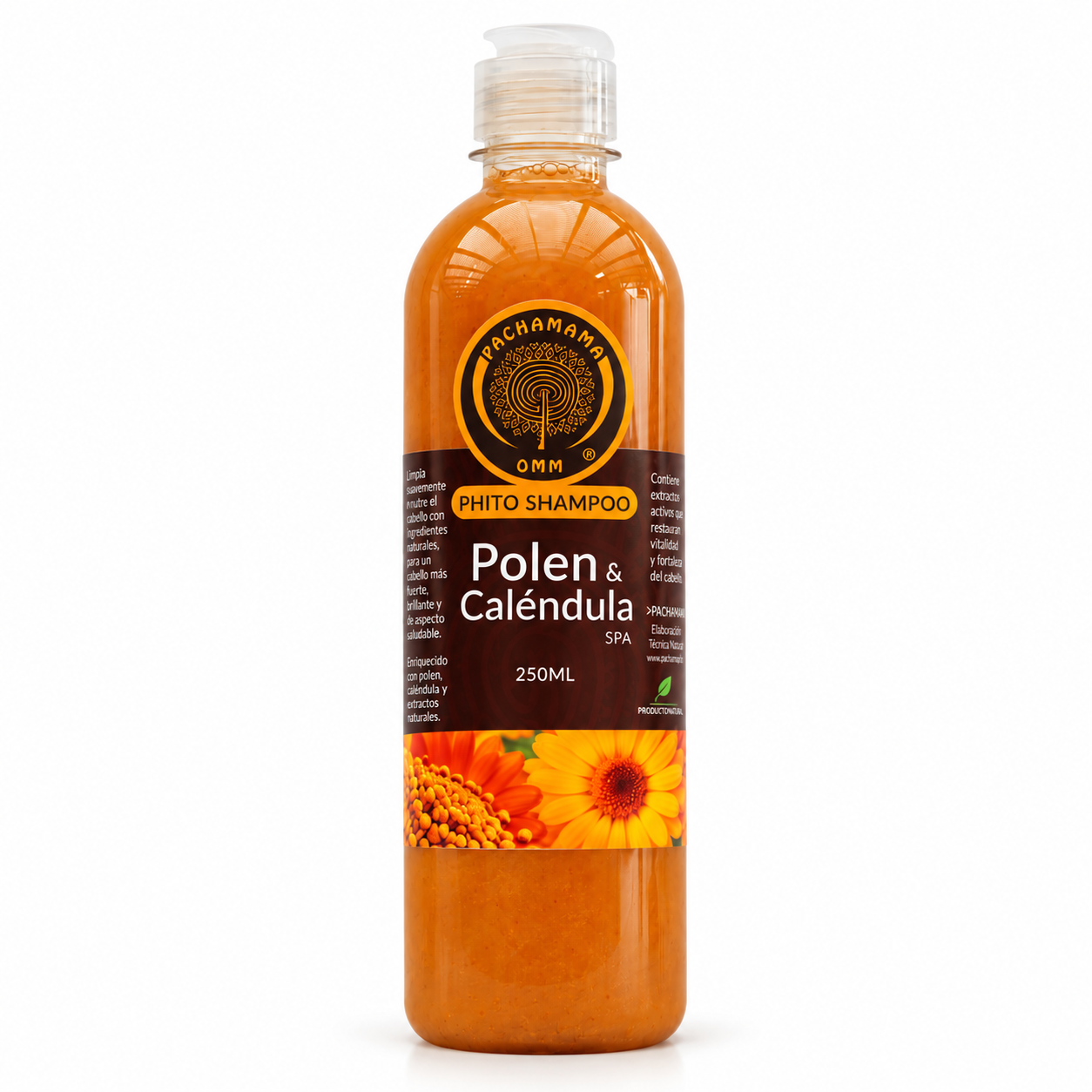 champú de polen y caléndula champú de polen y caléndula